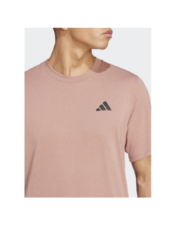 T-shirt à manches courtes train essentials rose homme - Adidas