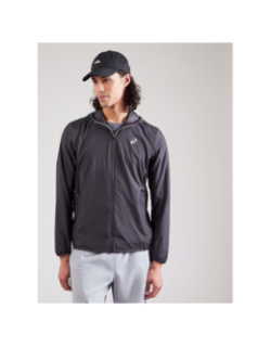 Veste de running zippée à capuche core noir homme - Asics