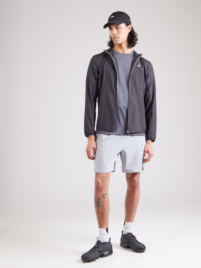 Veste de running zippée à capuche core noir homme - Asics