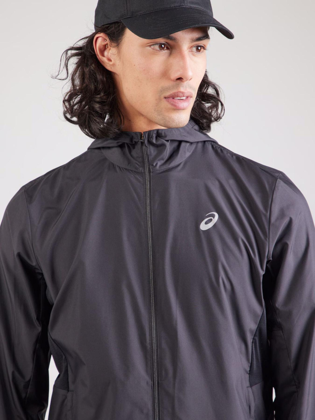 Veste de running zippée à capuche core noir homme - Asics