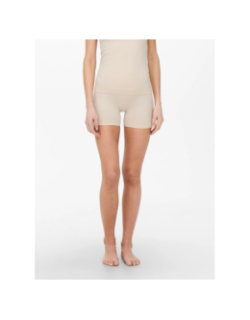 Boxer mini short vicky beige femme - Only