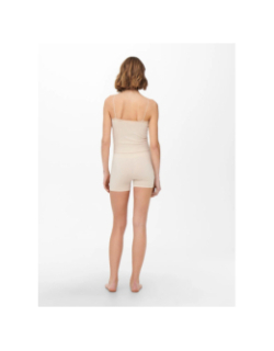Boxer mini short vicky beige femme - Only