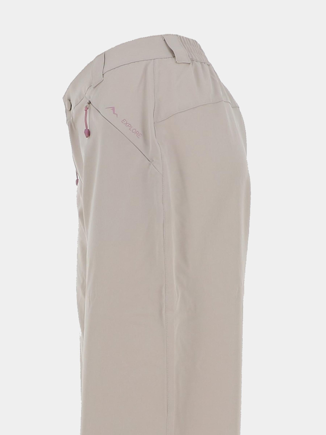 Pantalon de randonnée déperlant walk beige femme - Only Play
