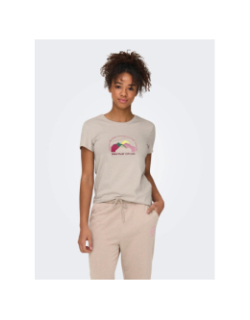 T-shirt de sport onpsunny life gris femme - Only