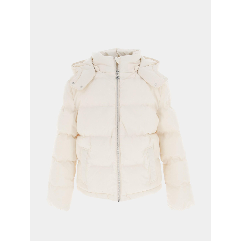 Doudoune à capuche ammagi écru fille - Le Temps Des Cerises
