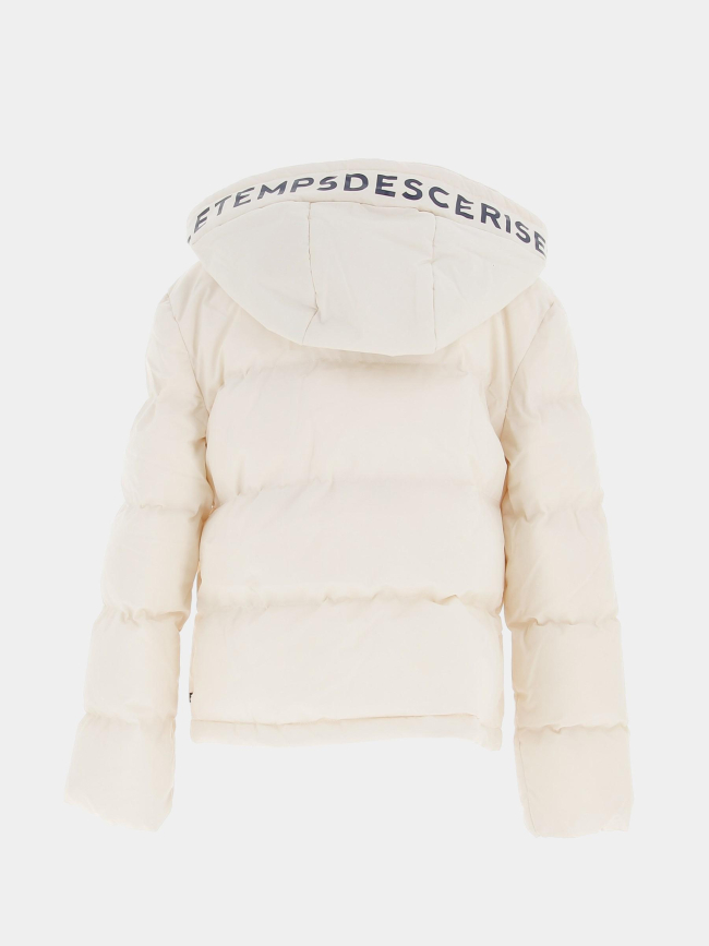 Doudoune à capuche ammagi écru fille - Le Temps Des Cerises