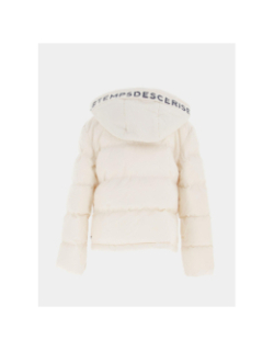 Doudoune à capuche ammagi écru fille - Le Temps Des Cerises