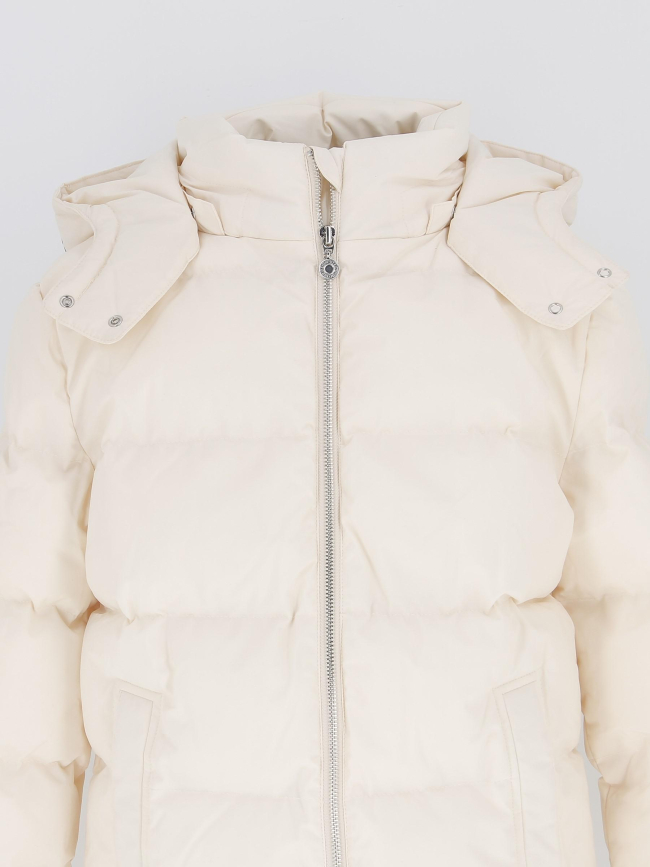 Doudoune à capuche ammagi écru fille - Le Temps Des Cerises