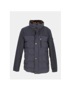 Parka menard bi-matière bleu marine homme - Izac