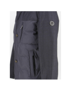 Parka menard bi-matière bleu marine homme - Izac