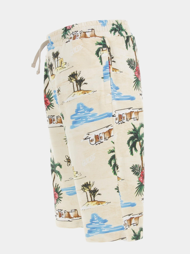 Short active allover vacances beige enfant - Guess
