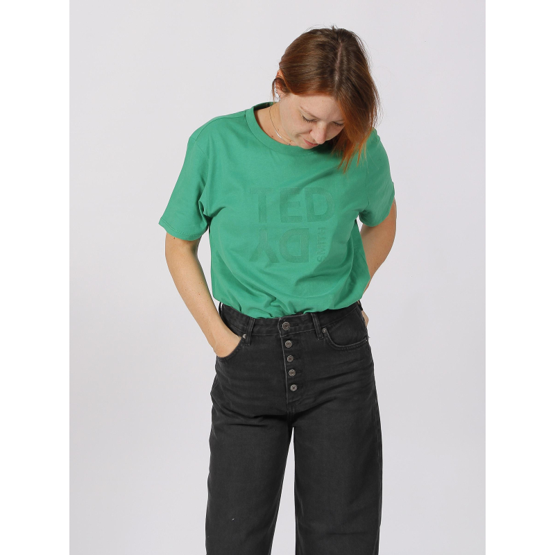T-shirt thea vert fille - Teddy Smith