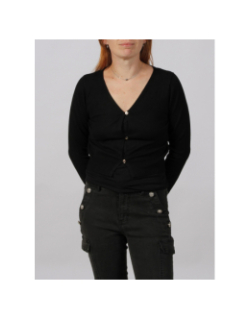 Gilet cardigan nora noir femme - Morgan