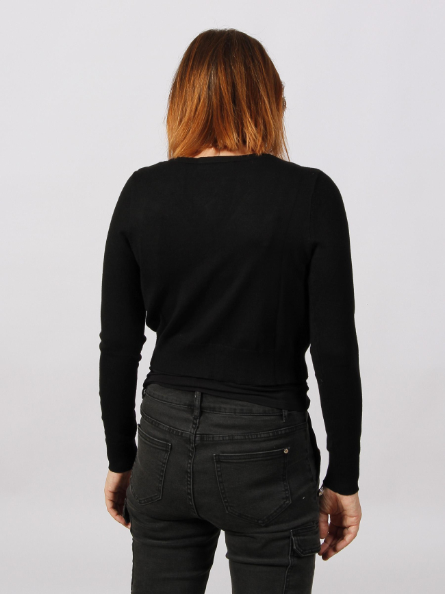 Gilet cardigan nora noir femme - Morgan
