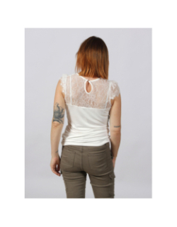 Top giulia dentelle blanc femme - Morgan