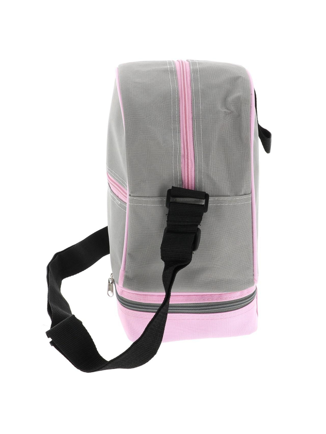 Sacoche 3 boules de pétanque gris rose - Tremblay