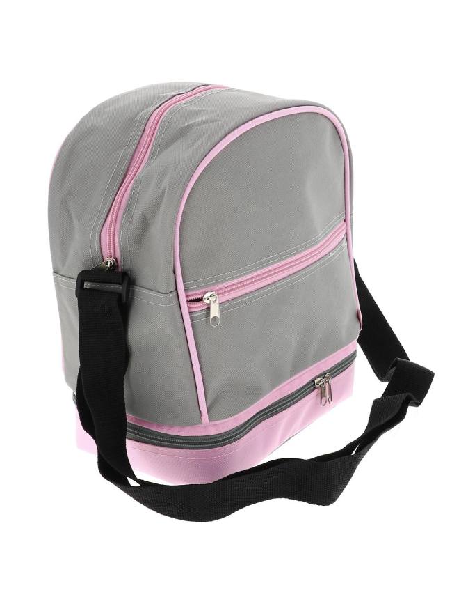 Sacoche 3 boules de pétanque gris rose - Tremblay