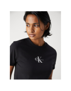 T-shirt court monologo noir femme - Calvin Klein Jeans