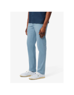 Pantalon chino slim fit en coton stretch bleu homme - Lacoste