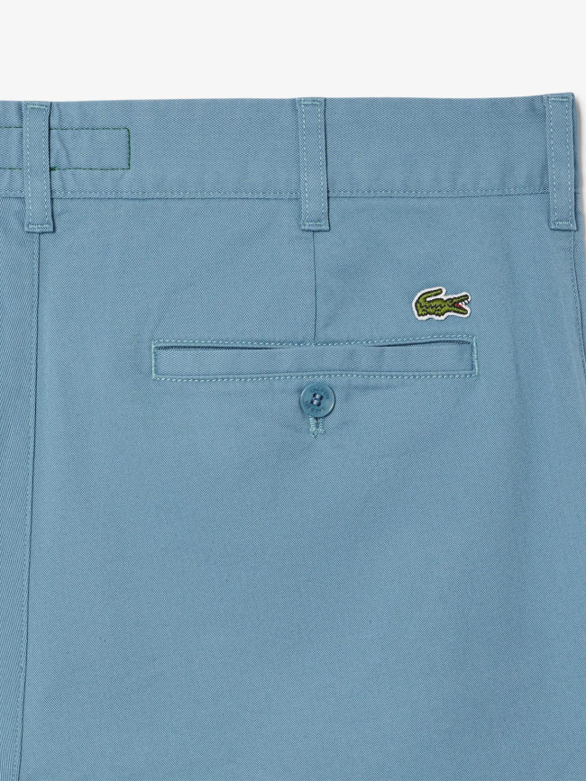 Pantalon chino slim fit en coton stretch bleu homme - Lacoste
