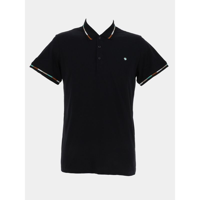 Polo à manches courtes gandil noir homme - Benson & Cherry