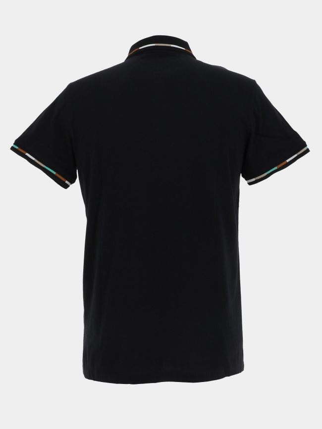 Polo à manches courtes gandil noir homme - Benson & Cherry