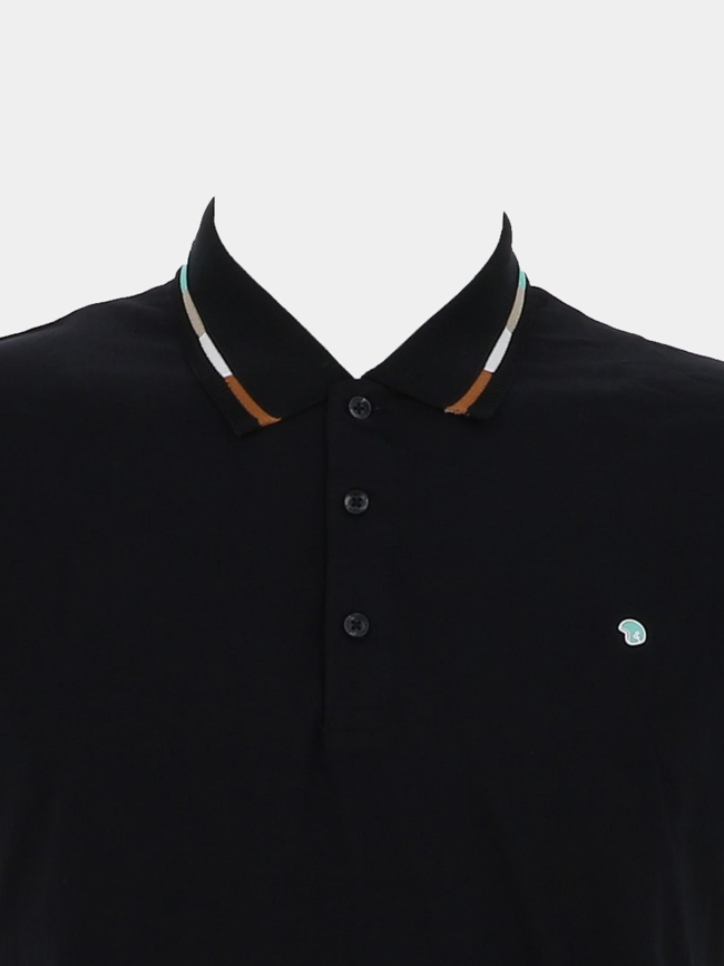 Polo à manches courtes gandil noir homme - Benson & Cherry