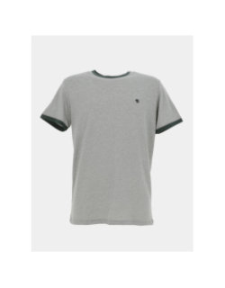 T-shirt mc tanil gris et vert homme - Benson & Cherry