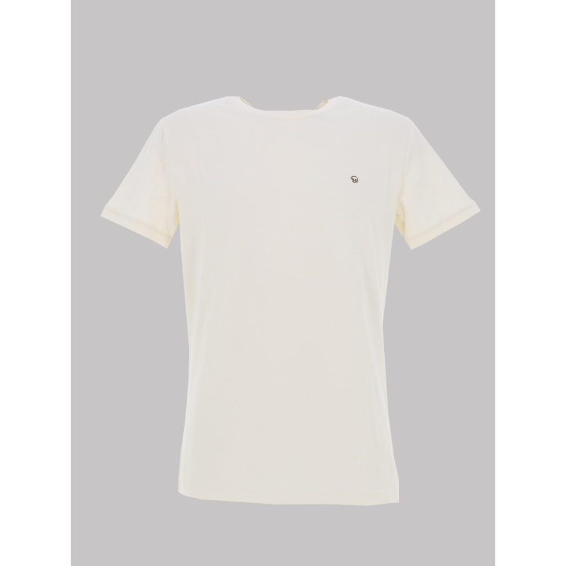 T-shirt stretch mc twist écru homme - Benson & Cherry