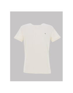 T-shirt stretch mc twist écru homme - Benson & Cherry