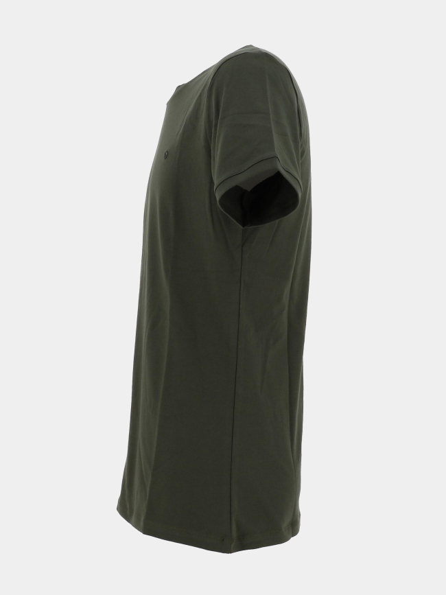 T-shirt stretch mc twist kaki homme - Benson & Cherry