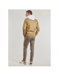 Veste mi-saison à col mao sanson 2 beige homme - Teddy Smith