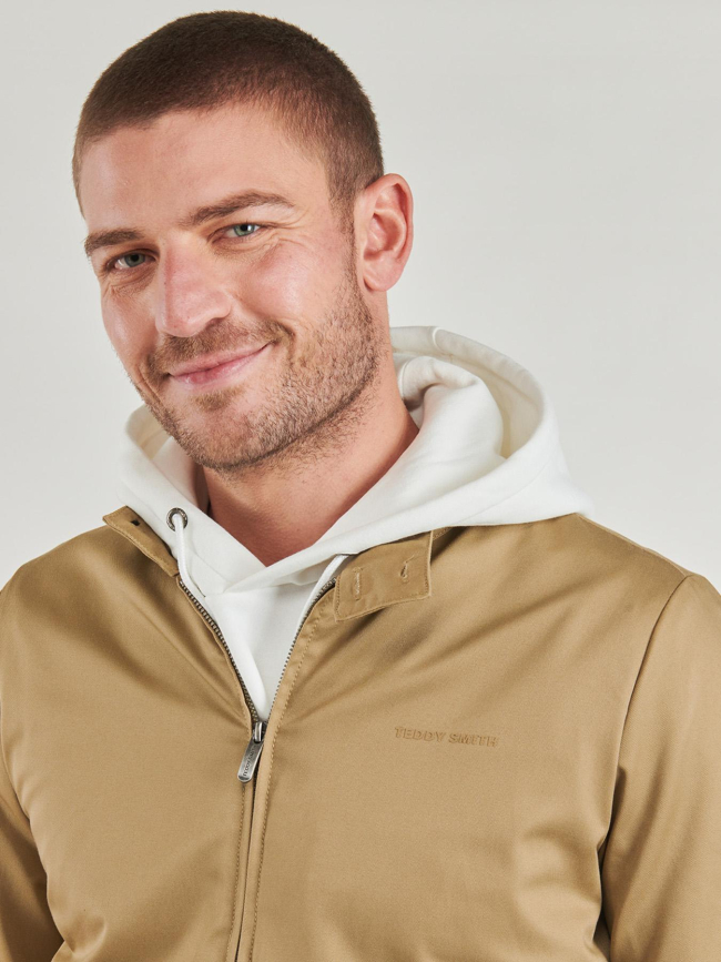 Veste mi-saison à col mao sanson 2 beige homme - Teddy Smith