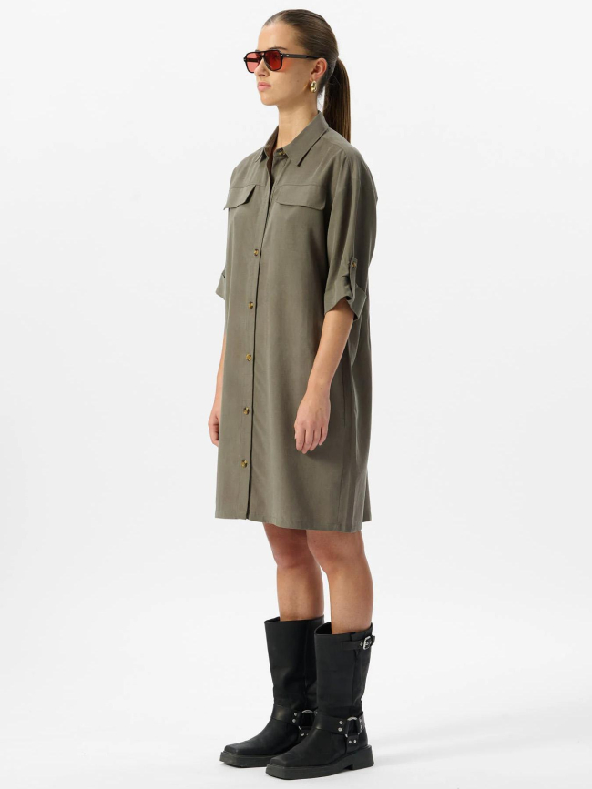 Robe r-roxanna kaki femme - Teddy Smith