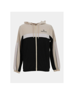 Veste sport à capuche alata beige et noir homme - Sergio Tacchini