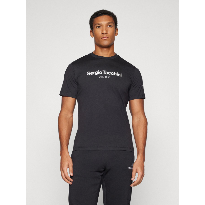 T-shirt à manches courtes goblin noir homme - Sergio Tacchini