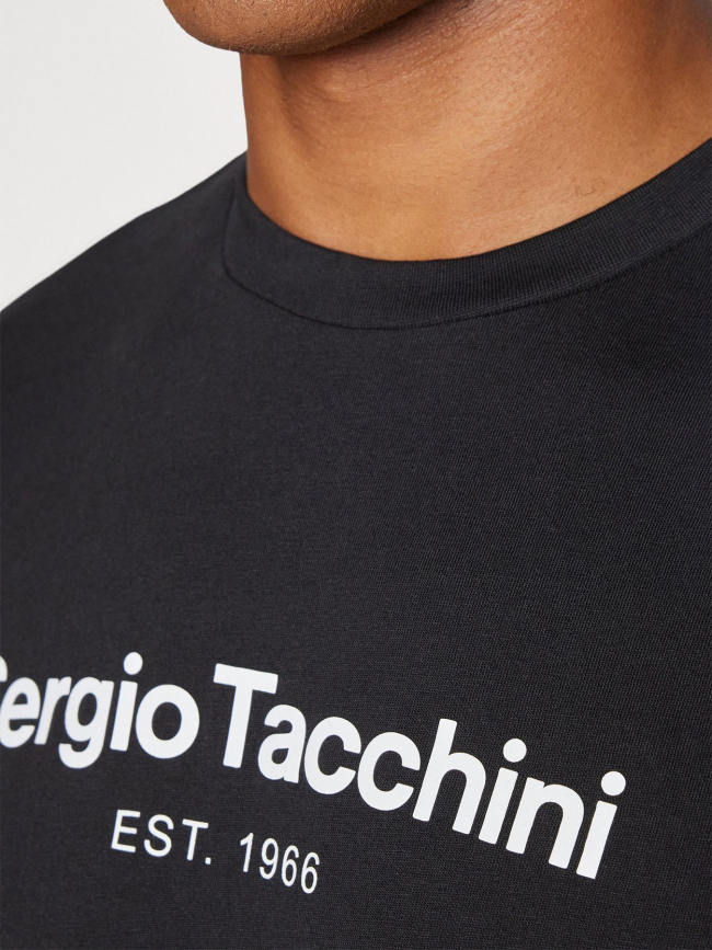 T-shirt à manches courtes goblin noir homme - Sergio Tacchini