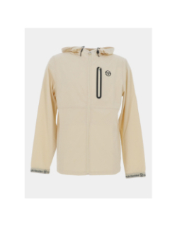 Veste de sport à capuche pelle beige homme - Sergio Tacchini