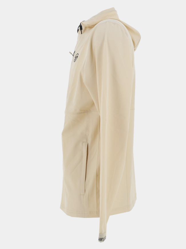 Veste de sport à capuche pelle beige homme - Sergio Tacchini