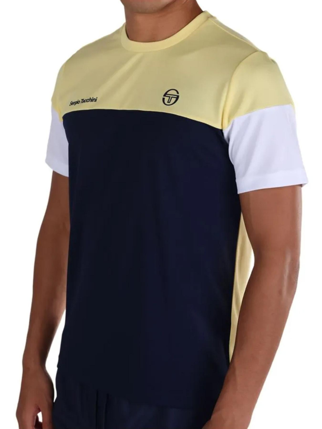 T-shirt à manches courtes prave jaune homme - Sergio Tacchini