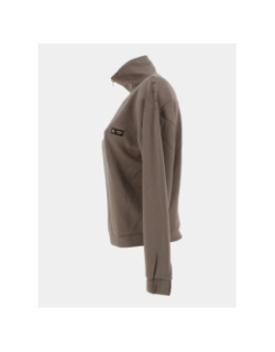 Sweat à col camionneur zippé mélanie kaki femme - Happy & So