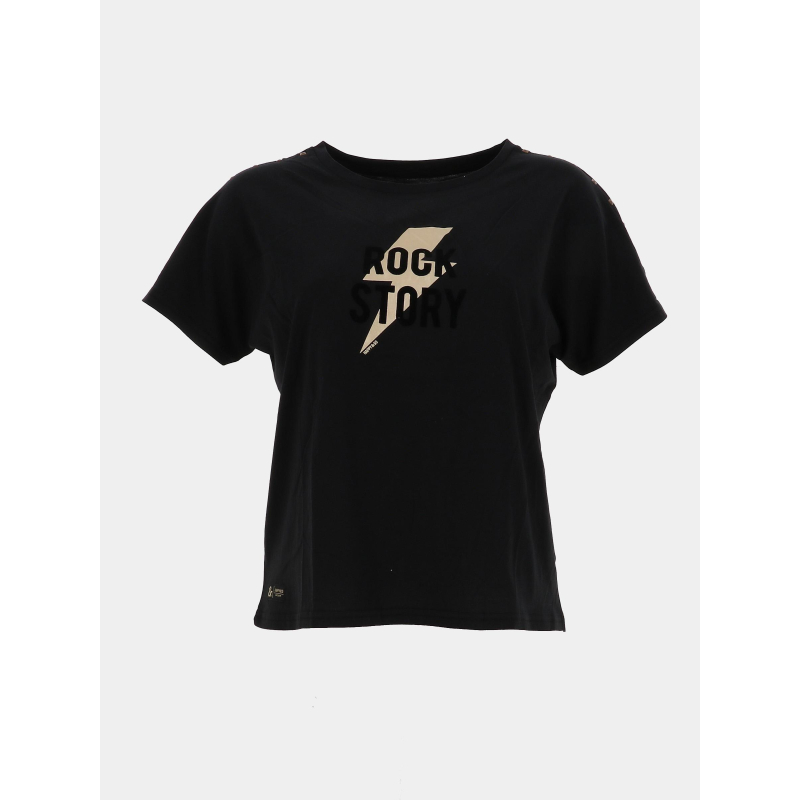 T-shirt loose gabrielle noir femme - Happy & So
