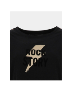 T-shirt loose gabrielle noir femme - Happy & So