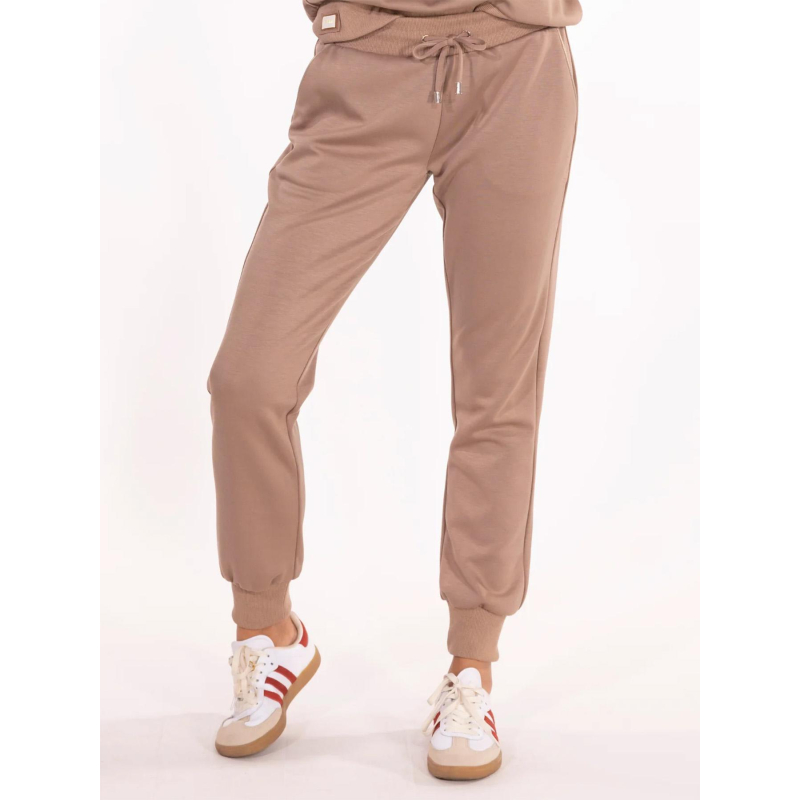 Pantalon regular fit louise marron femme - Happy & So