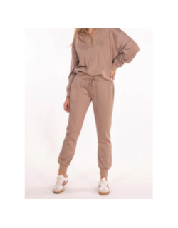 Pantalon regular fit louise marron femme - Happy & So