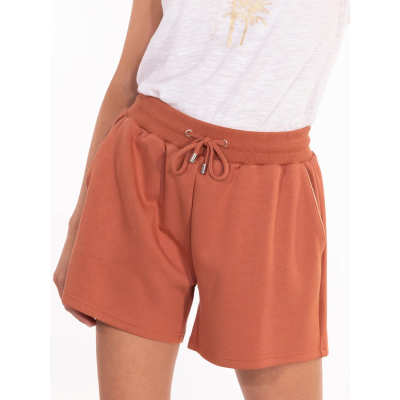 Short jogging fiona sienne ocre femme - Happy & So