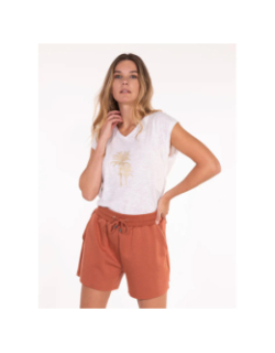 Short jogging fiona sienne ocre femme - Happy & So