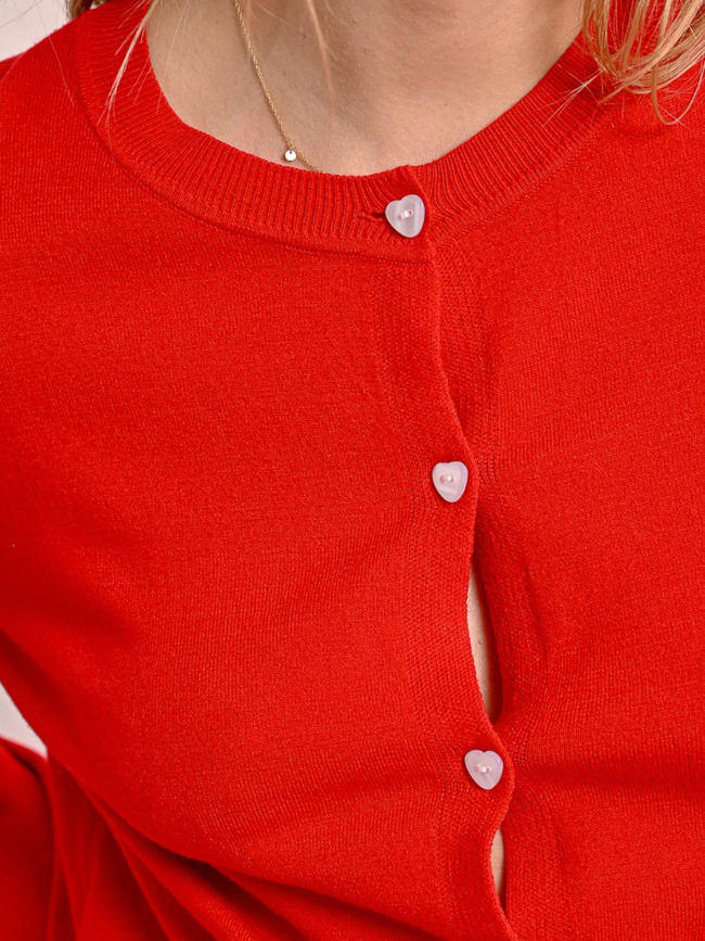 Gilet cardigant uni rouge femme - Molly Bracken