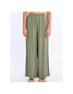 Pantalon fluide large uni kaki femme - Molly Bracken