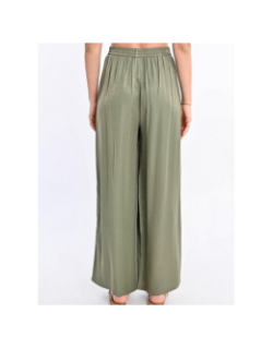 Pantalon fluide large uni kaki femme - Molly Bracken